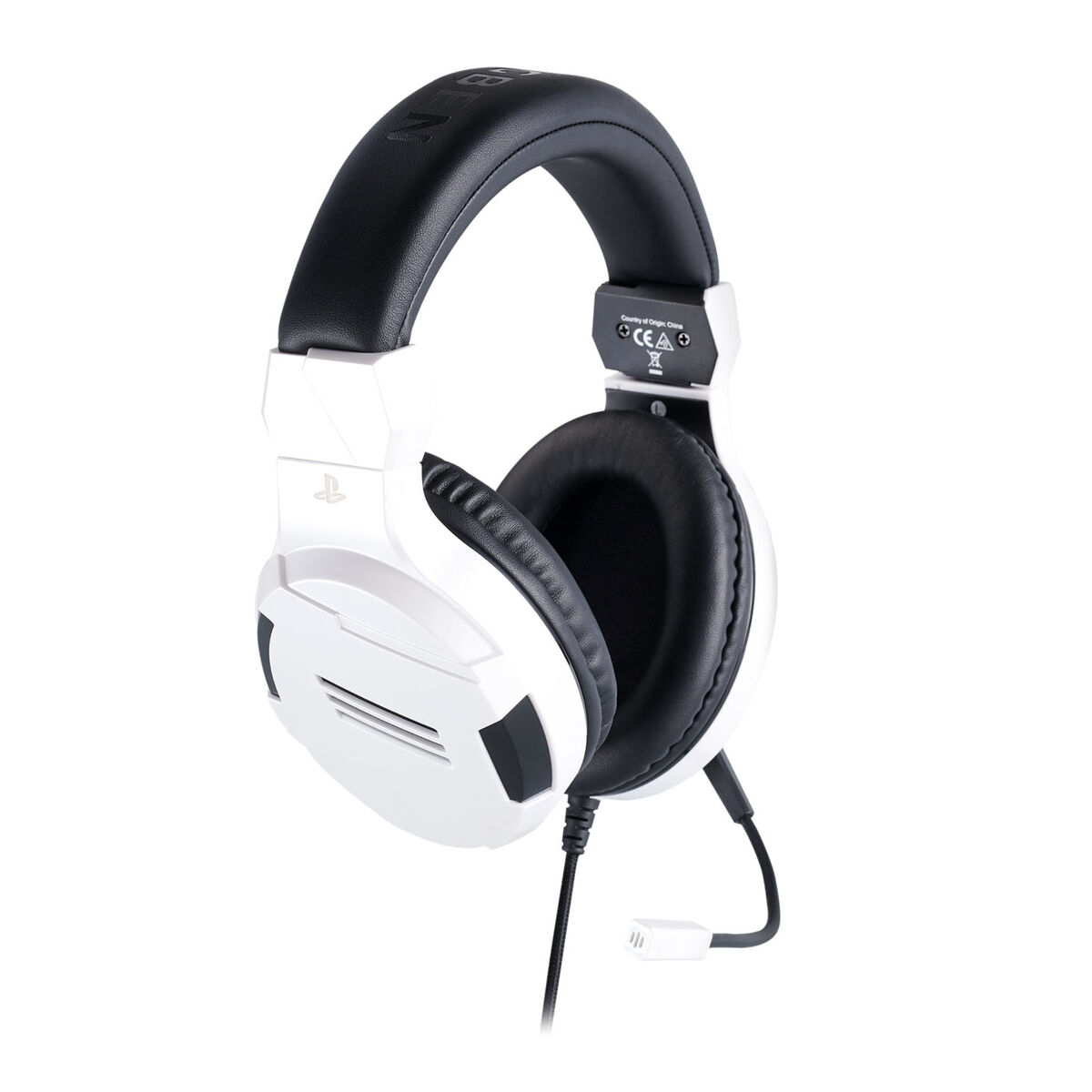 Spelhörlurar med mikrofon Big Ben Interactive PS4OFHEADSETV3WHITE Vit Svart/Vit - 2