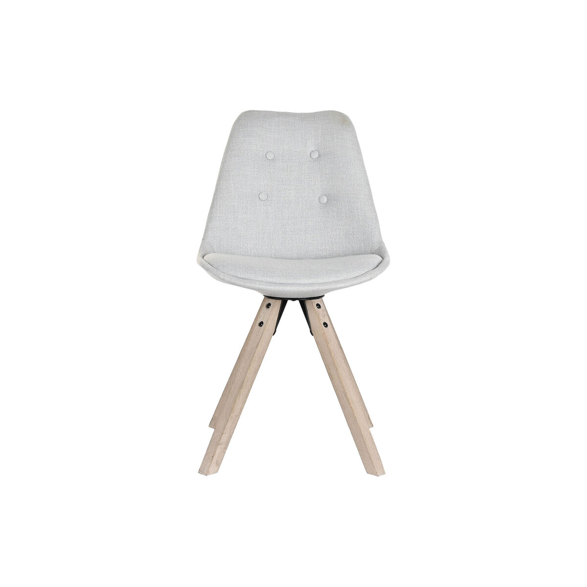 Matsalsstol DKD Home Decor Polyester Ljusgrå Tölgy (48 x 44 x 84 cm) - 4
