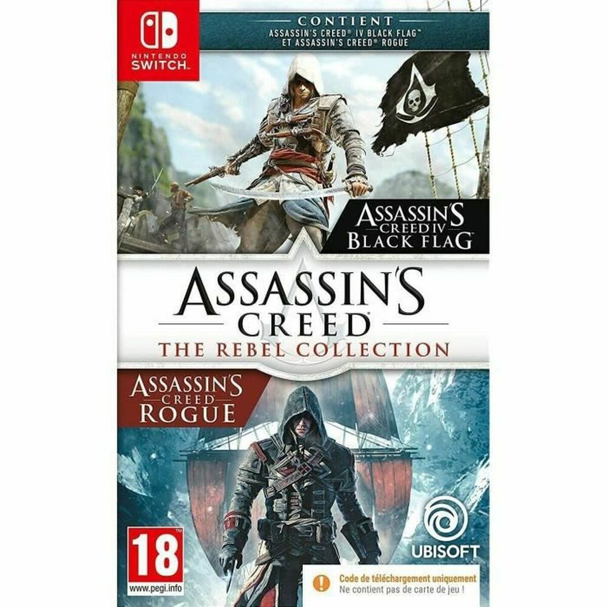 TV-spel för Switch Ubisoft Assassin's Creed: Rebel Collection Nedladdningskod - 3