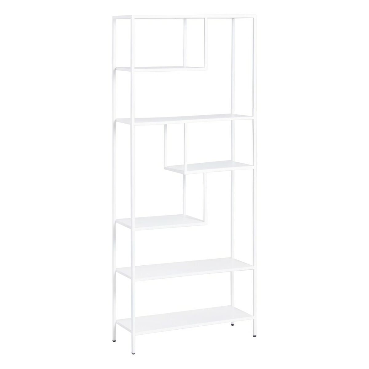 Bokhylla SQUARE Metall Vit 80 x 26 x 180 cm