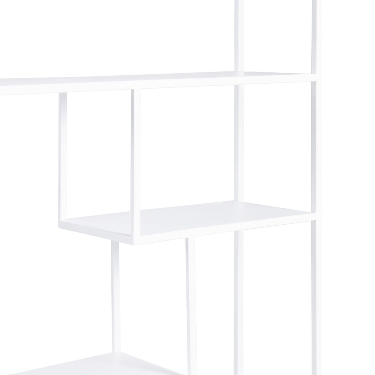 Bokhylla SQUARE Metall Vit 80 x 26 x 180 cm - 5