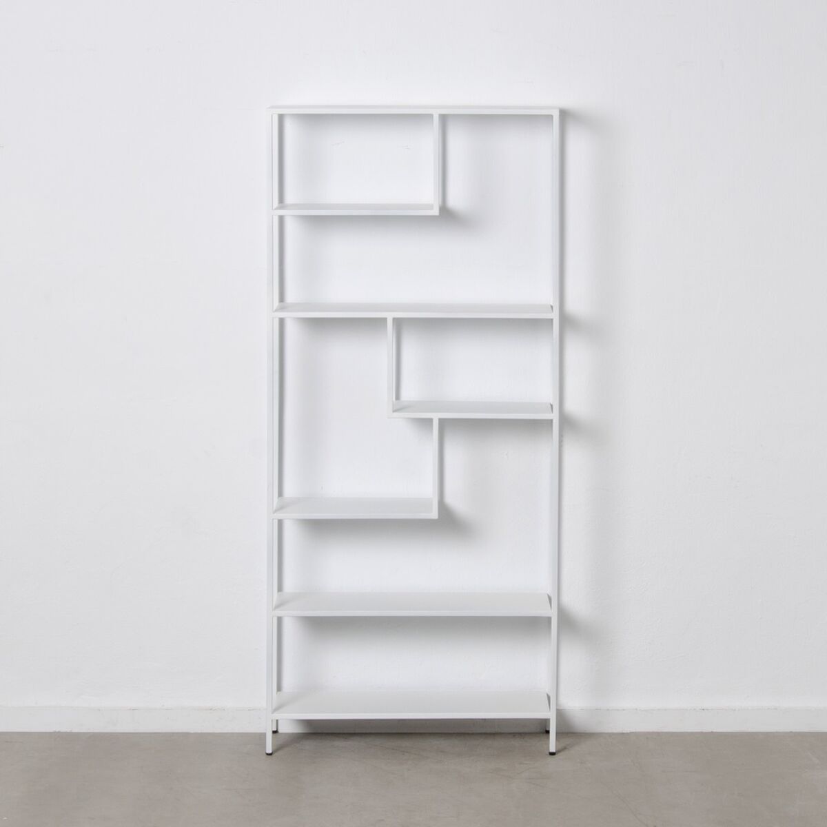 Bokhylla SQUARE Metall Vit 80 x 26 x 180 cm - 8