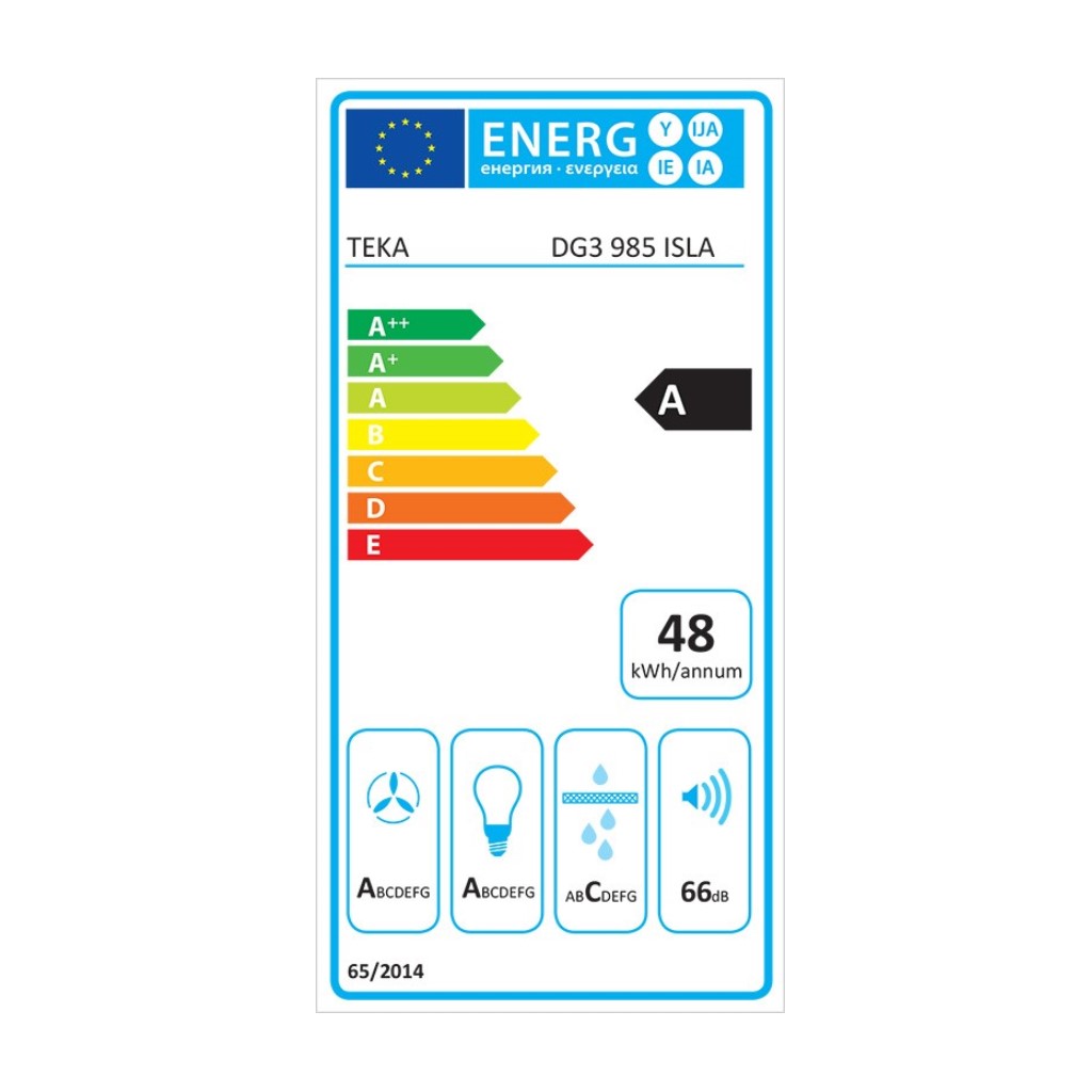 Konventionell fläkt Teka DECORATIVAS ISLA 90 cm 796 m3/h 66 dB 292W Stål - 3