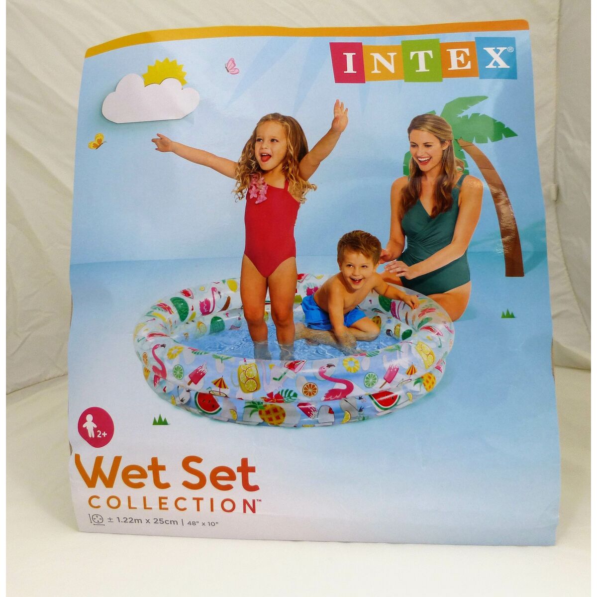 Uppblåsbar plaskpool för barn Intex Tropiskt Ringar 150 l 122 x 25 cm (12 antal) - 15