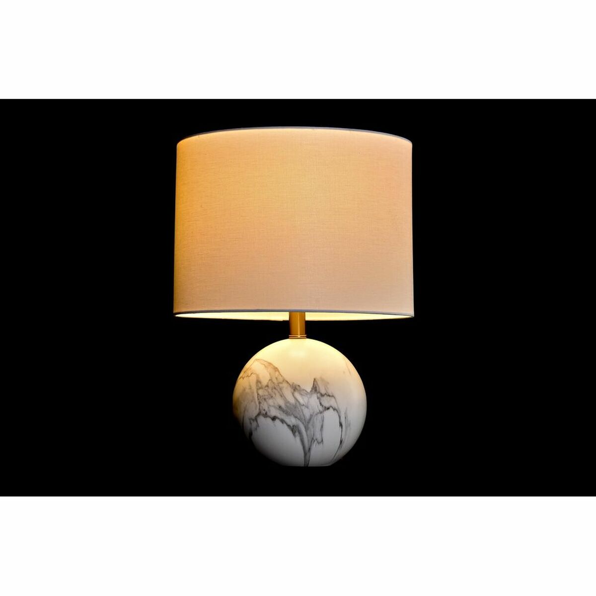 Bordslampa DKD Home Decor Vit Gyllene Metall 50 W 220 V 36 x 36 x 52 cm - 10