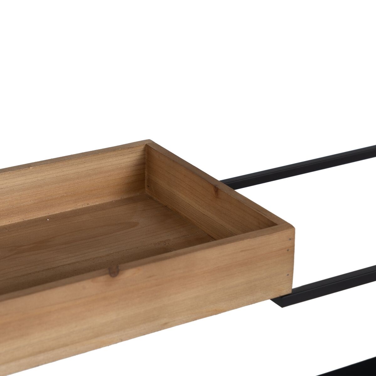 Bokhylla Brun Svart Trä Järn 85 x 26 x 130 cm - 5
