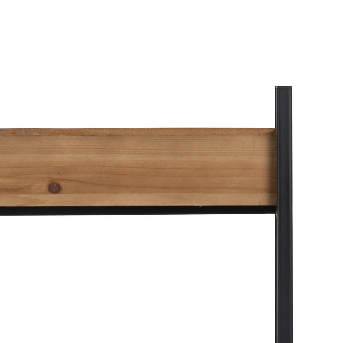 Bokhylla Brun Svart Trä Järn 85 x 26 x 130 cm - 4