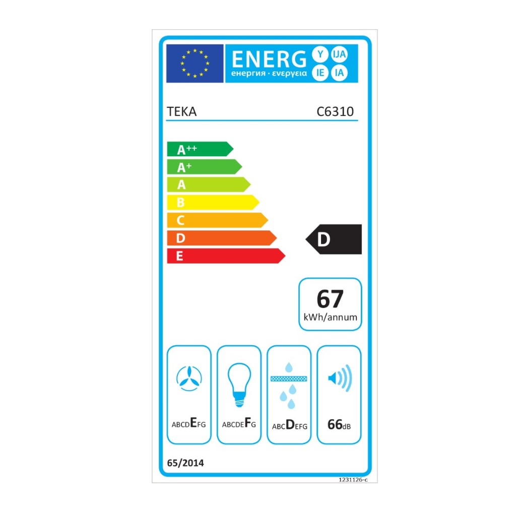 Konventionell fläkt Teka C6029C Vit - 3