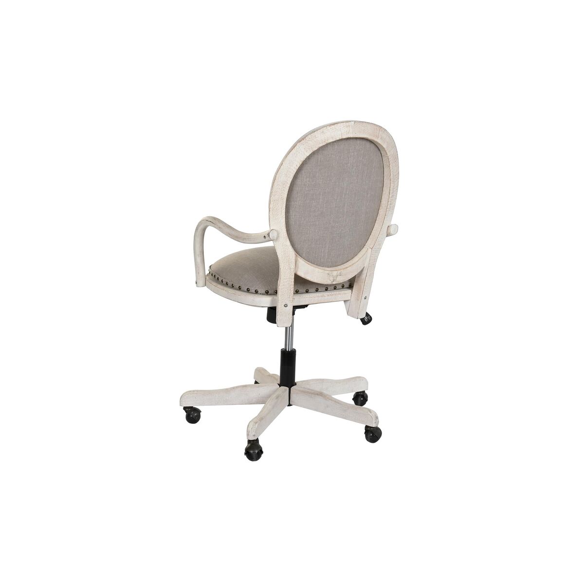 Kontorsstol DKD Home Decor Vit Ljusgrå 52 x 50 x 88 cm - 9