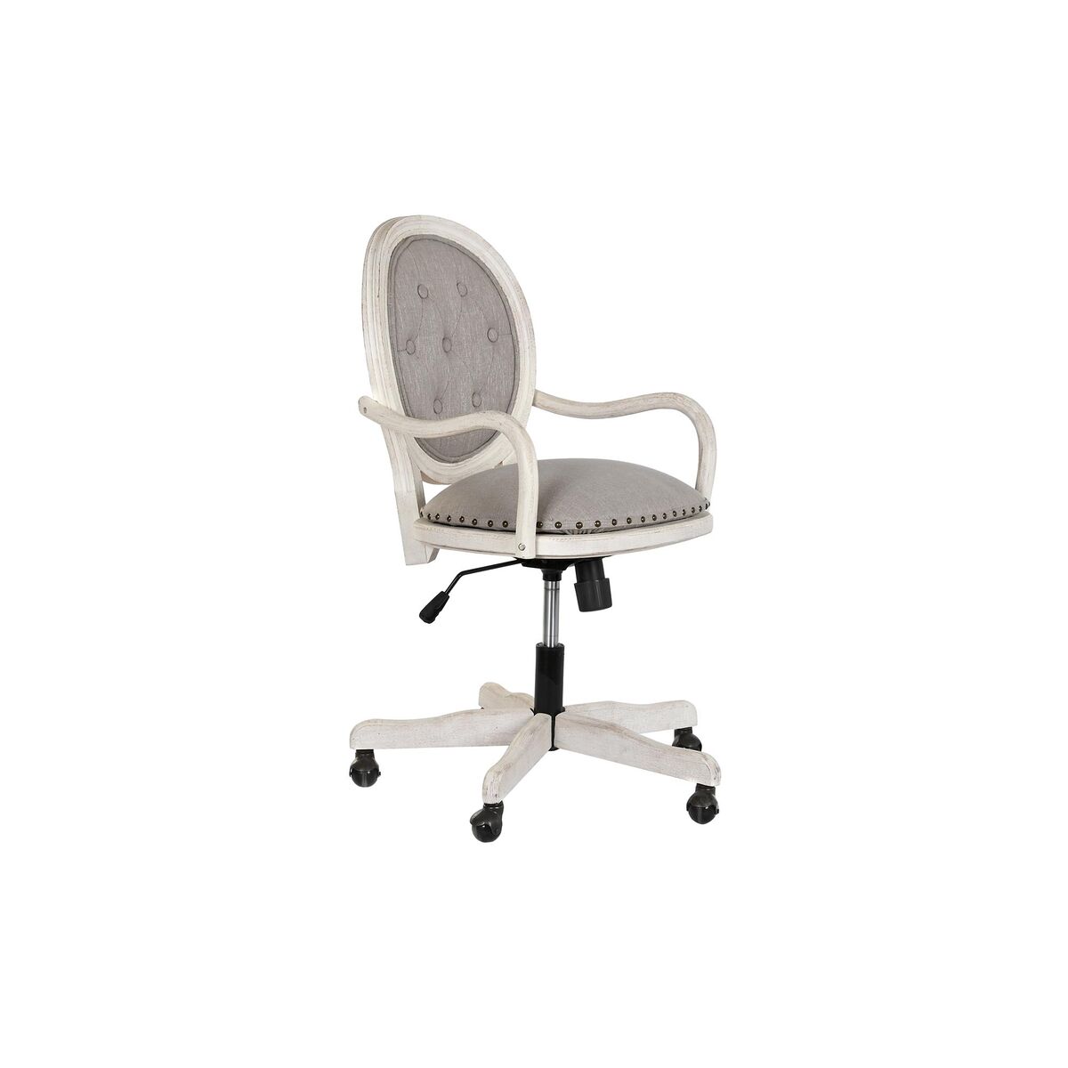 Kontorsstol DKD Home Decor Vit Ljusgrå 52 x 50 x 88 cm - 7