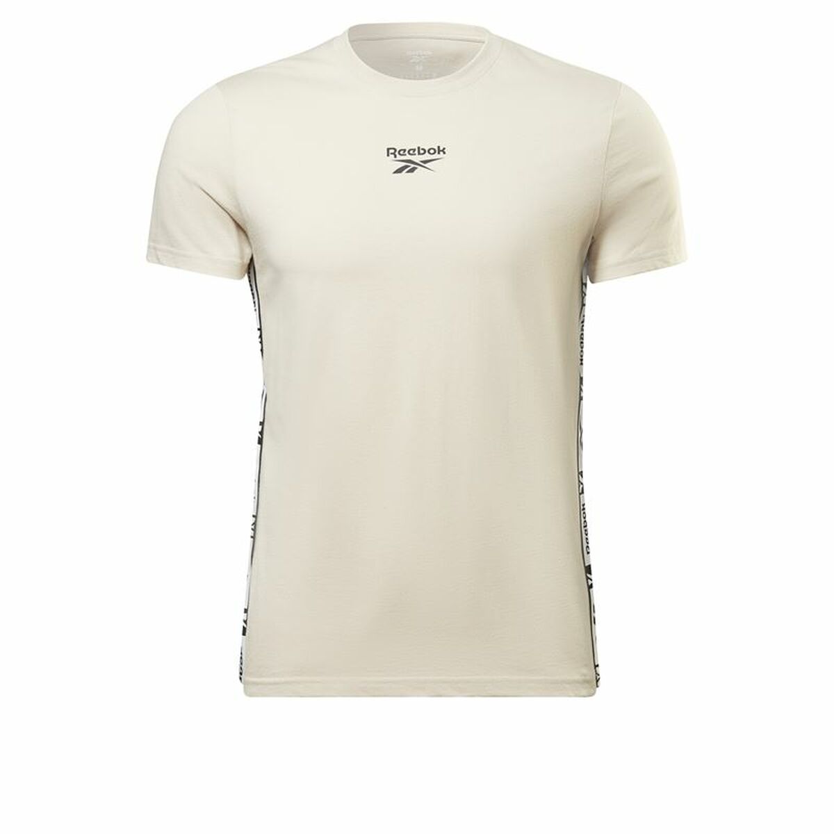T-shirt med kortärm Herr Reebok Identity Tape Beige