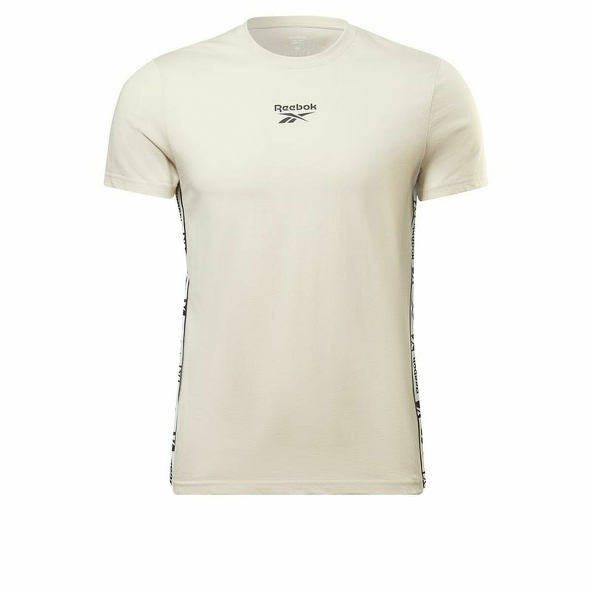 T-shirt med kortärm Herr Reebok Identity Tape Beige - 8