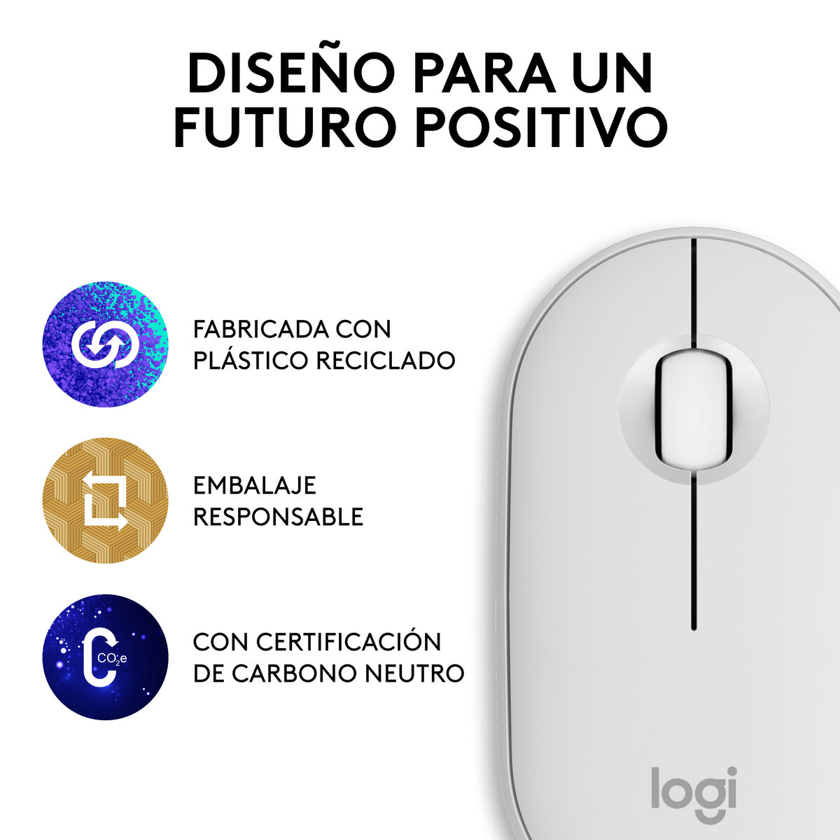 Mus Logitech 910-007013 Vit 4000 dpi - 4