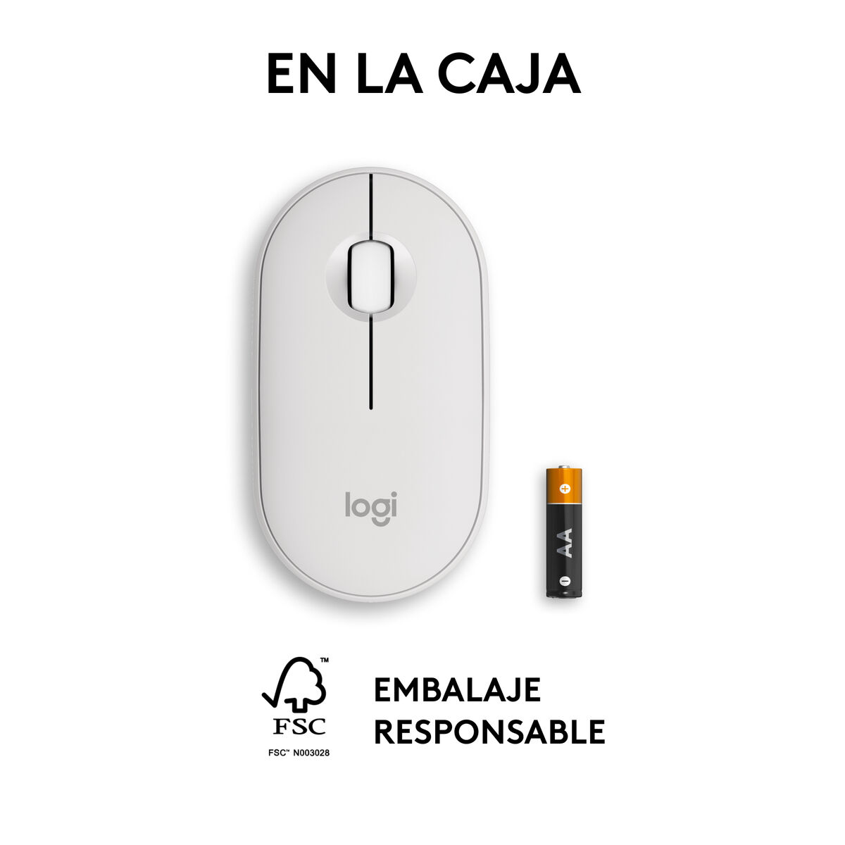 Mus Logitech 910-007013 Vit 4000 dpi - 5