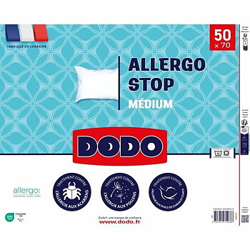 Kudden DODO ALLERGO STOP Vit 50 x 70 cm