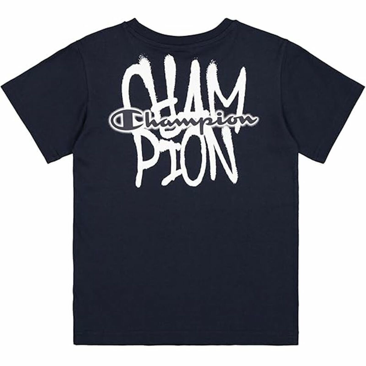 Barn T-shirt med kortärm Champion Champion SS Marinblå - 2