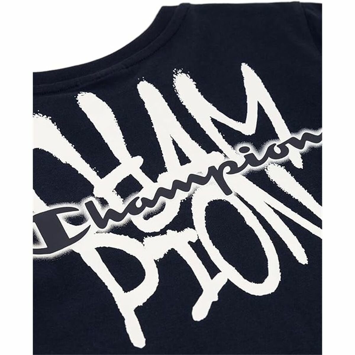 Barn T-shirt med kortärm Champion Champion SS Marinblå - 3