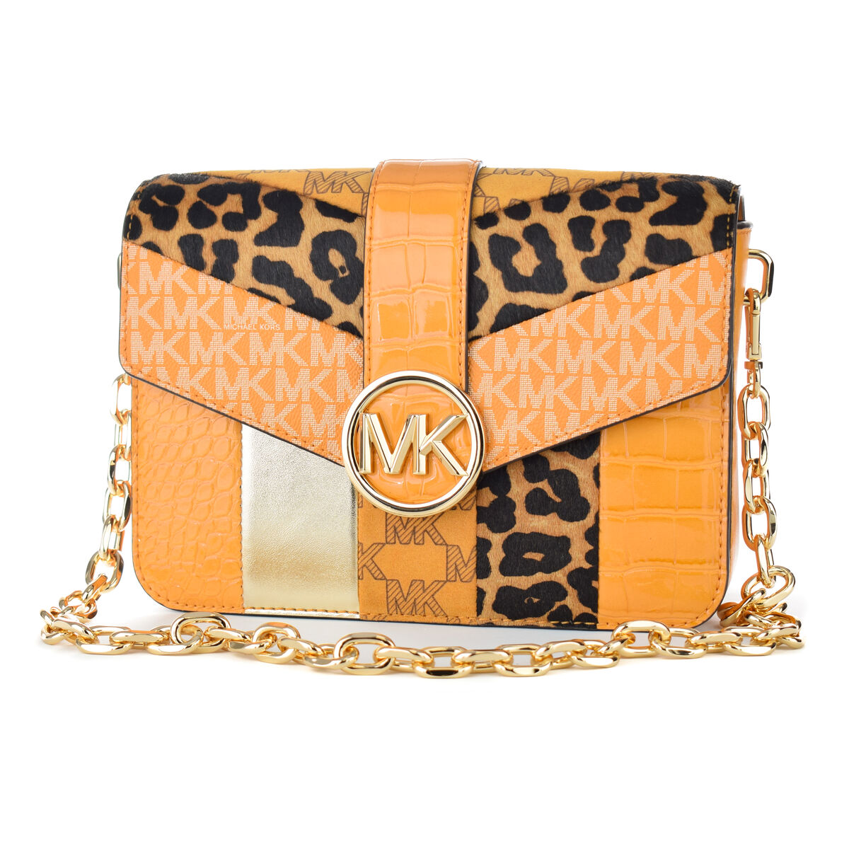 Damväska Michael Kors 35F2GNML2Y-HNY-CMB-MULTI Gul 22 x 18 x 5 cm - 2