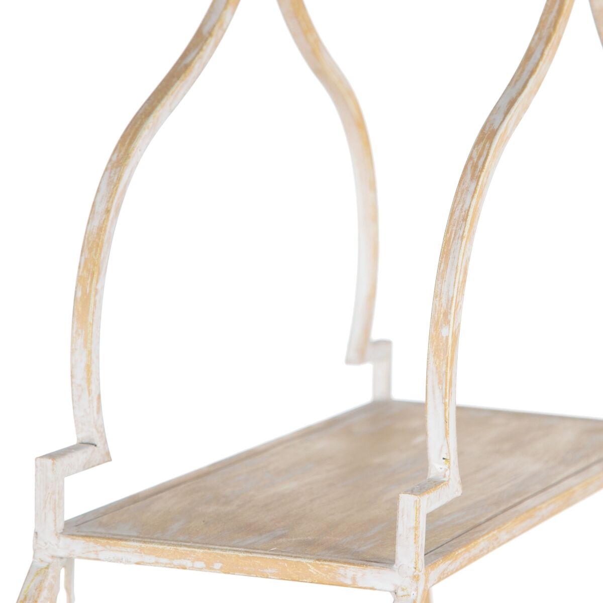 Bokhylla 49 x 13,5 x 64 cm Naturell Metall Vit - 8