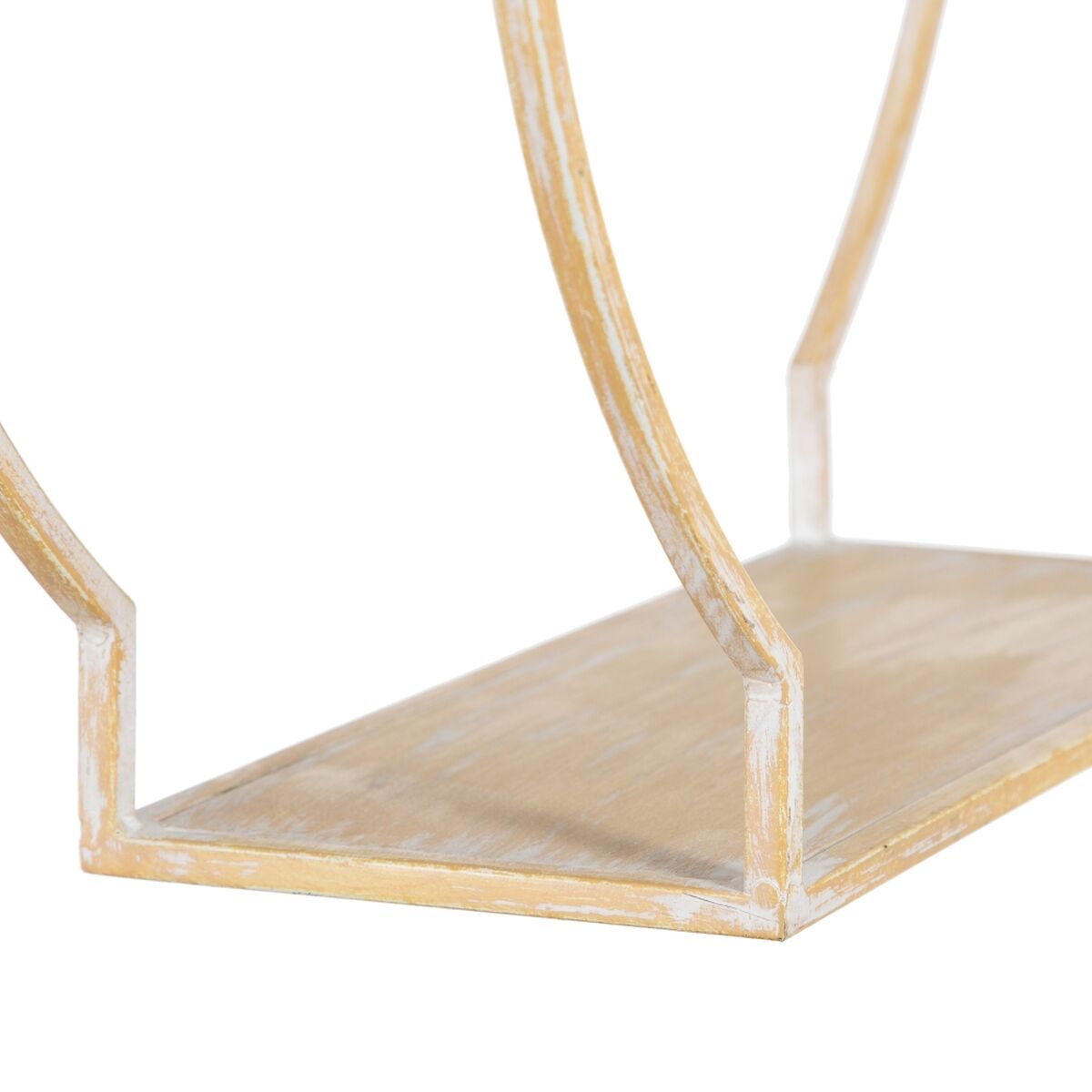 Bokhylla 49 x 13,5 x 64 cm Naturell Metall Vit - 4