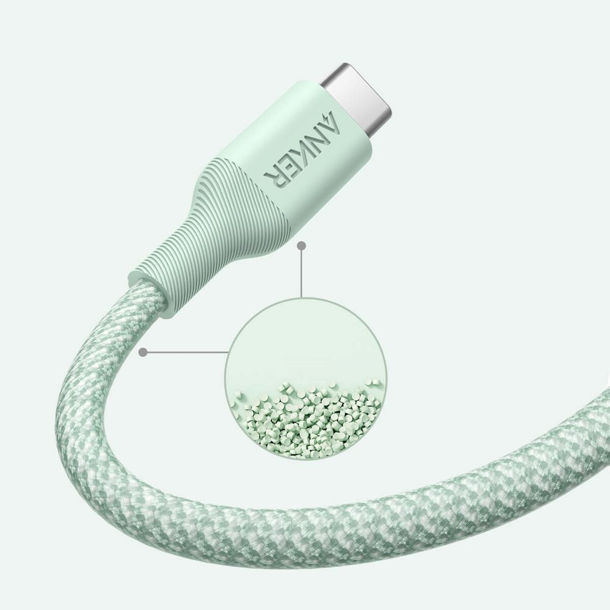 USB-C-kabel Anker 544 Grön 1,8 m - 3