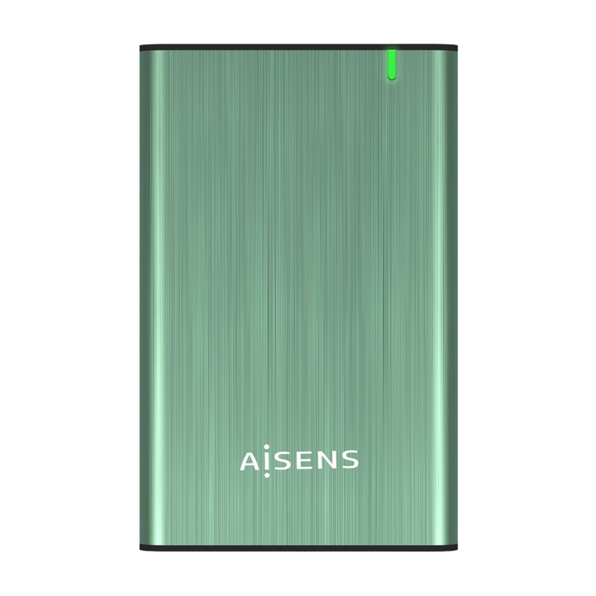 Hårddiskfodral Aisens ASE-2525SGN Grön 2,5"