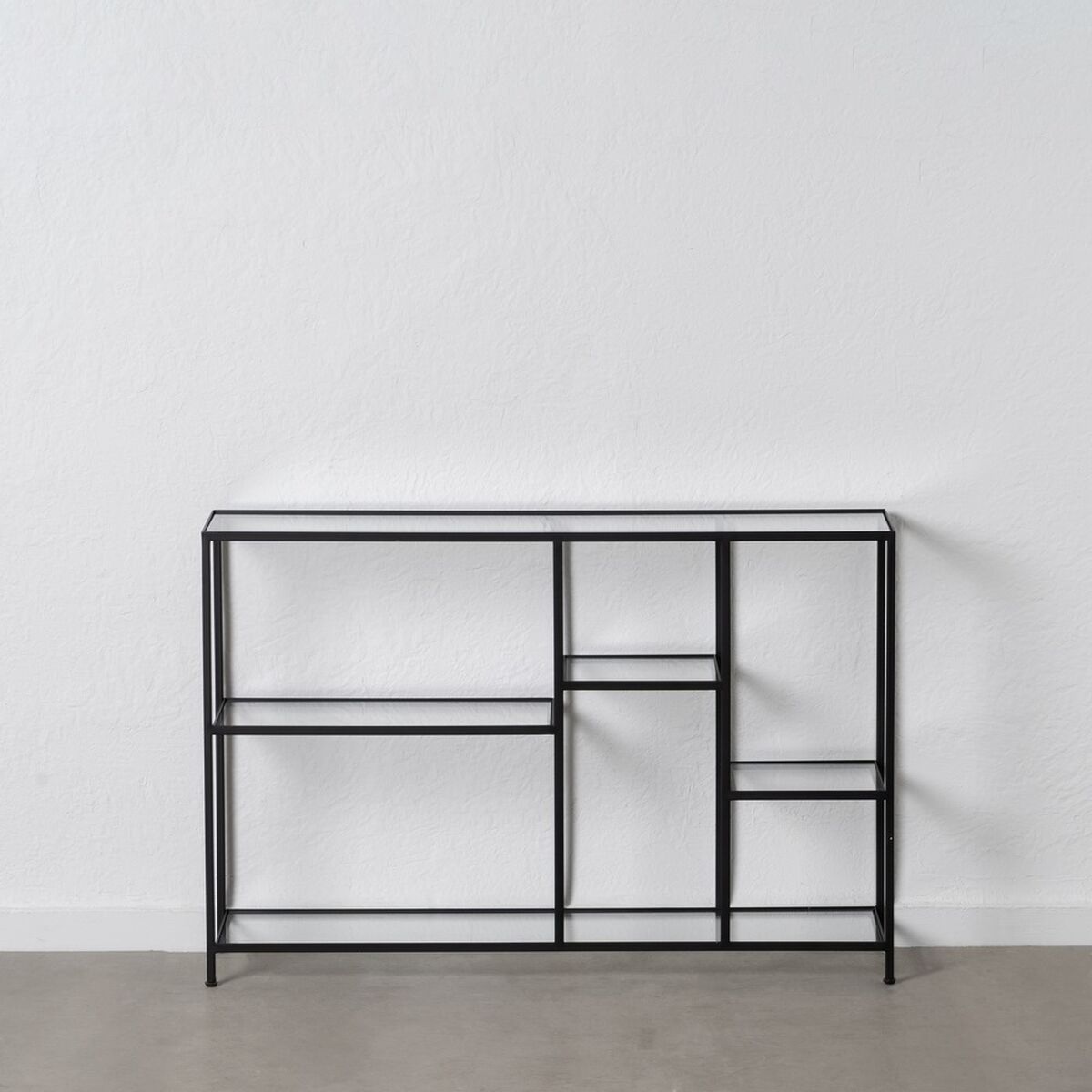 Bokhylla Svart Glas Järn 110 x 26 x 74 cm - 8