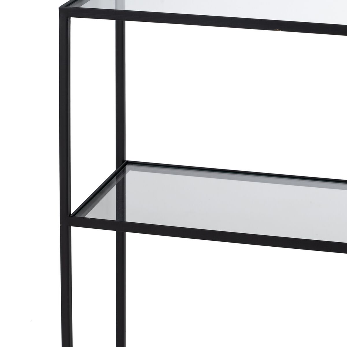 Bokhylla Svart Glas Järn 110 x 26 x 74 cm - 4