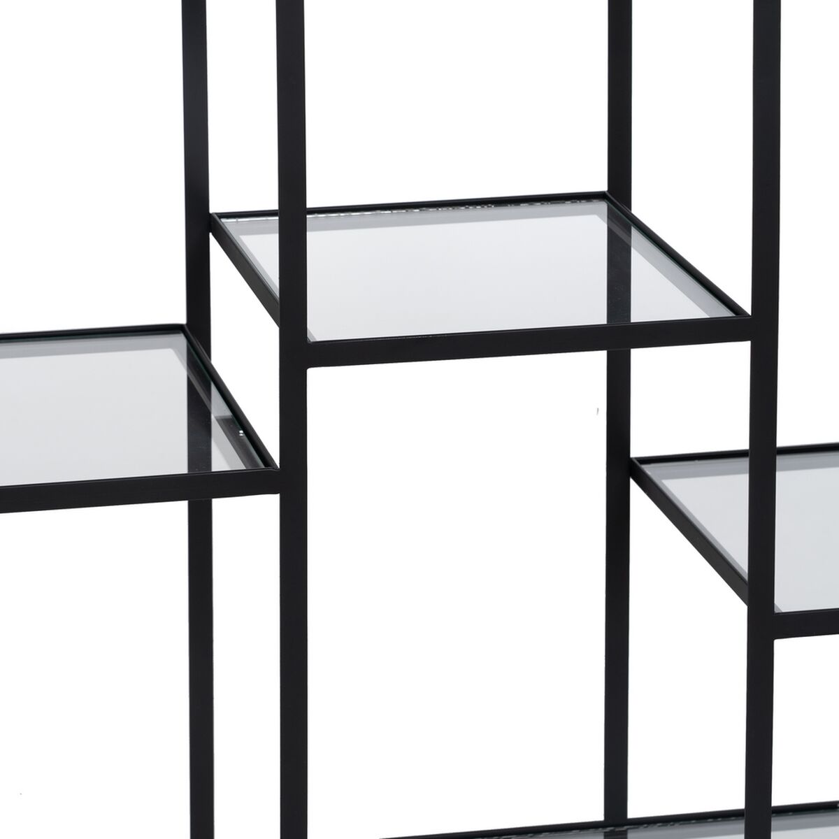 Bokhylla Svart Glas Järn 110 x 26 x 74 cm - 5