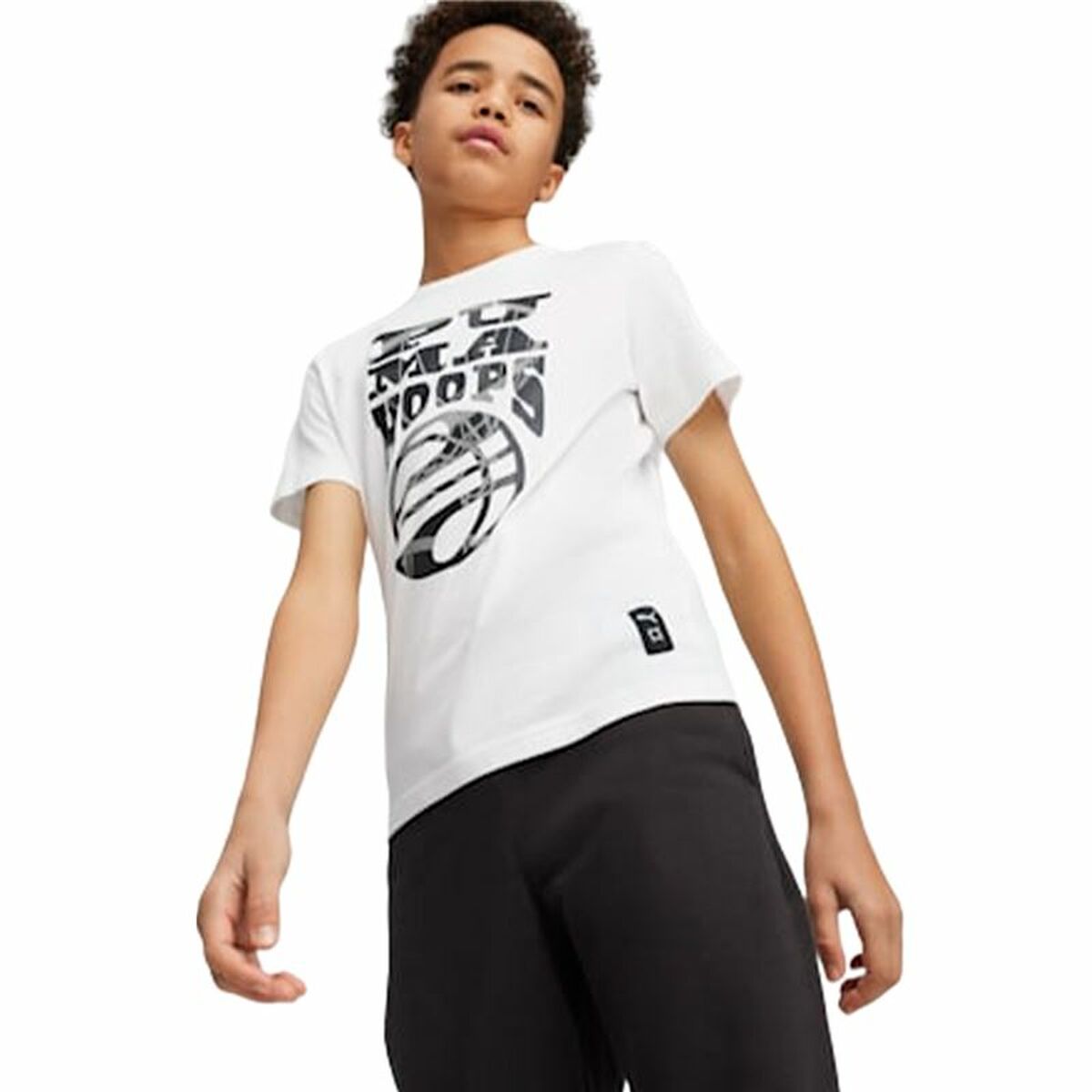 Barn T-shirt med kortärm Puma Basketball Blueprint - 3