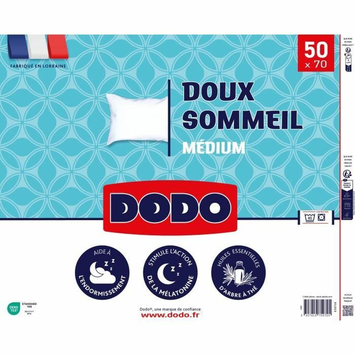 Kudden DODO DOUX SOMMEIL Vit 50 x 70 cm