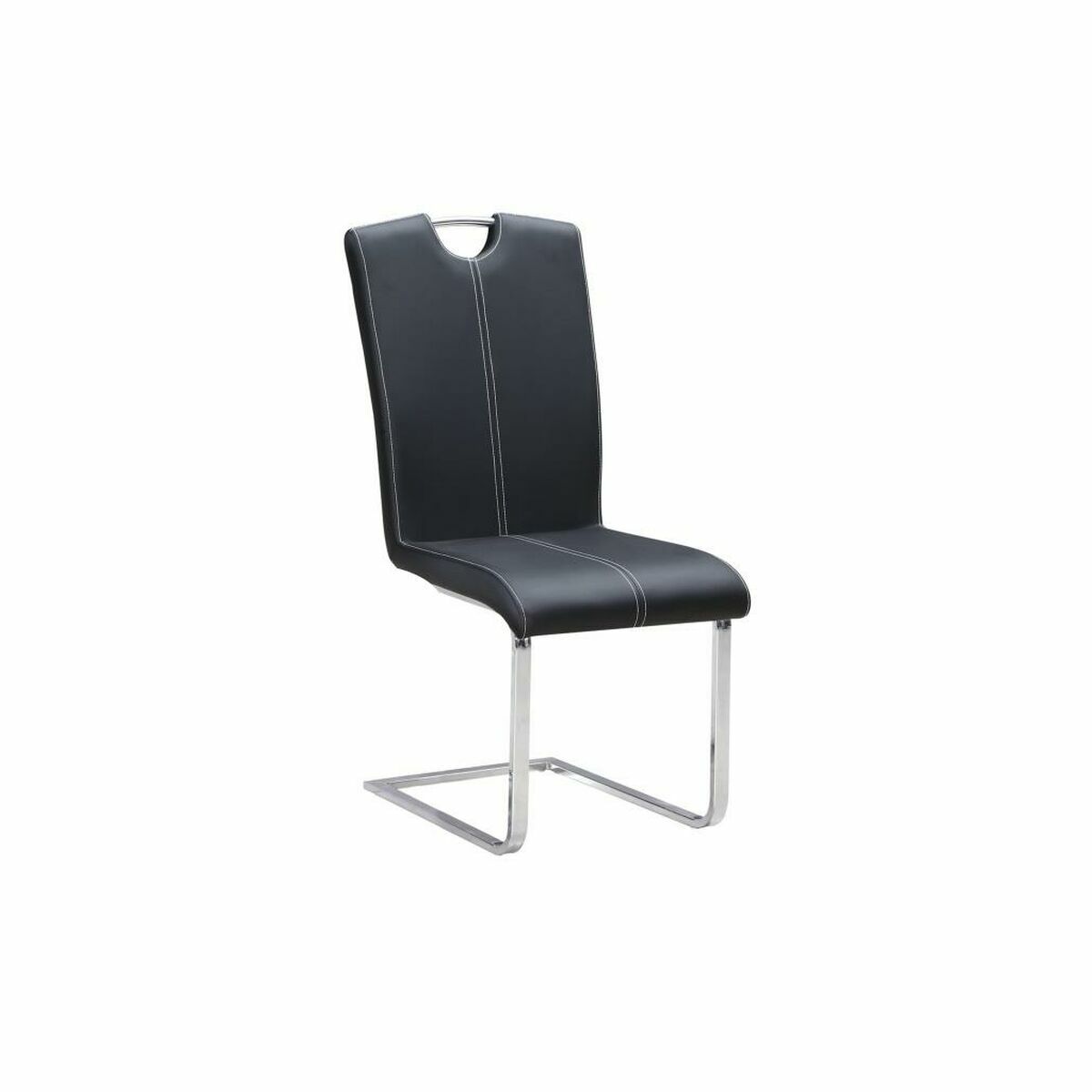 Matsalsstol DKD Home Decor Svart Metall Polyuretan (59 x 45 x 102 cm) - 4