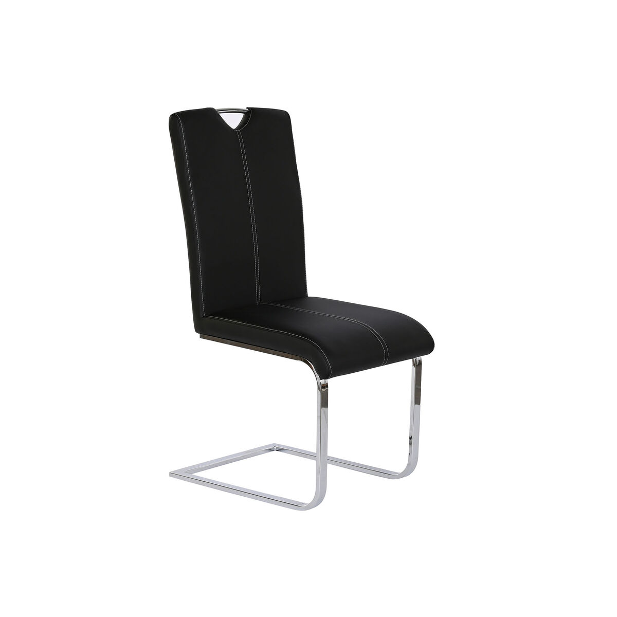 Matsalsstol DKD Home Decor Svart Metall Polyuretan (59 x 45 x 102 cm) - 2