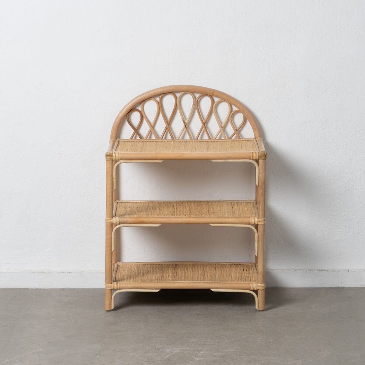 Bokhylla 60 x 41 x 80,5 cm Naturell Rattan