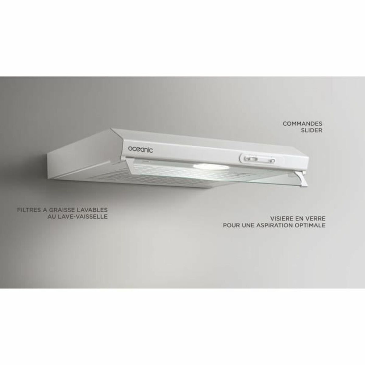 Konventionell fläkt Oceanic OCEAHT205W Vit 205 m3/h - 2