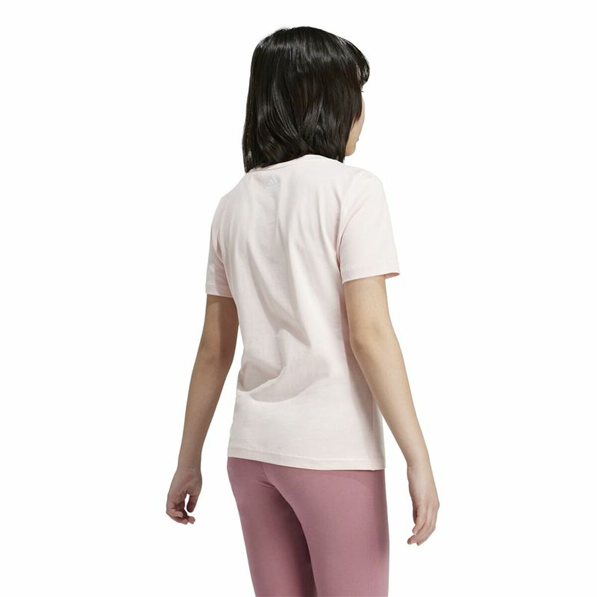 Barn T-shirt med kortärm Adidas Essentials Linear Logo Cotton Slim Fit - 3
