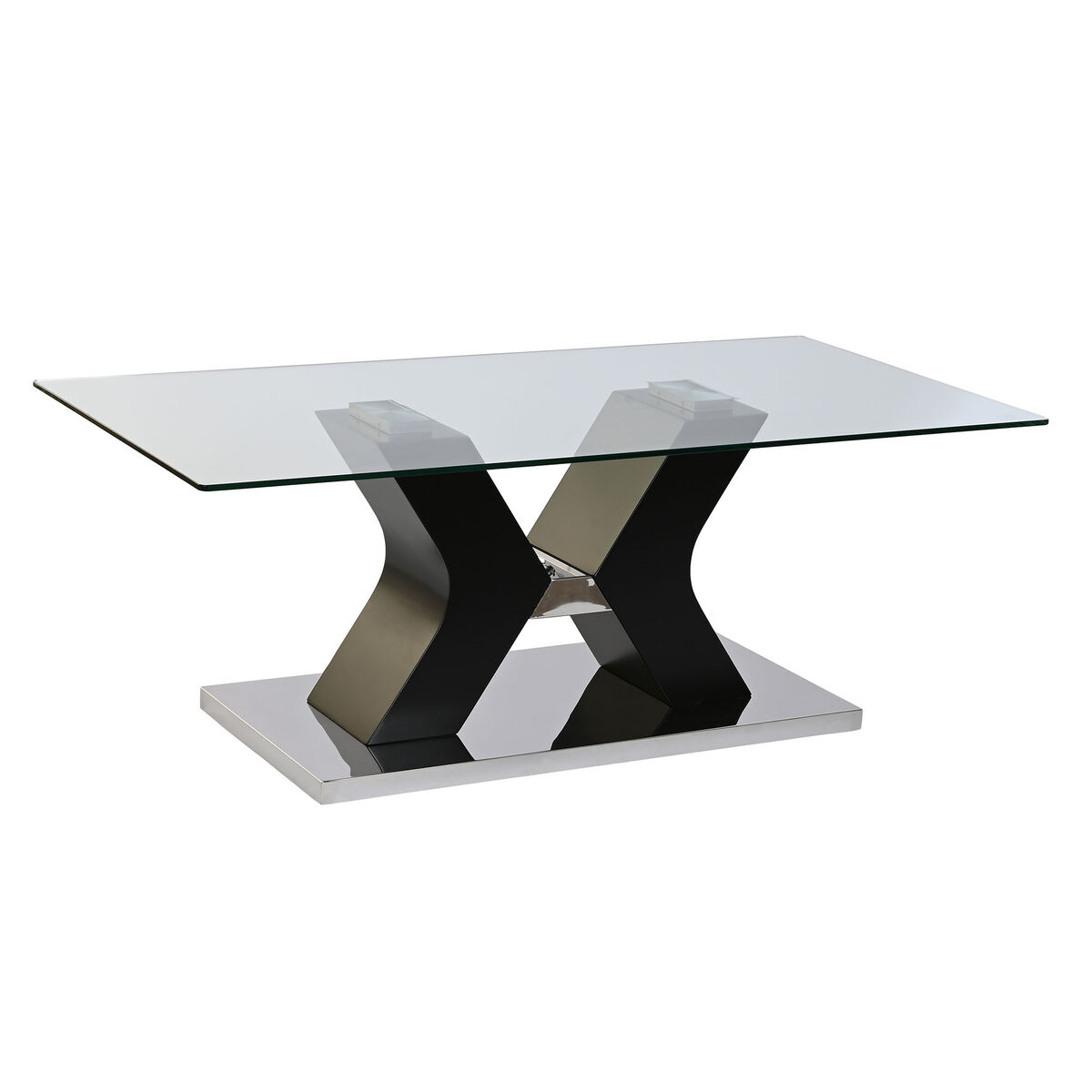 Soffbord DKD Home Decor Trä 120 x 60 x 45 cm Härdat glas Trä MDF - 6