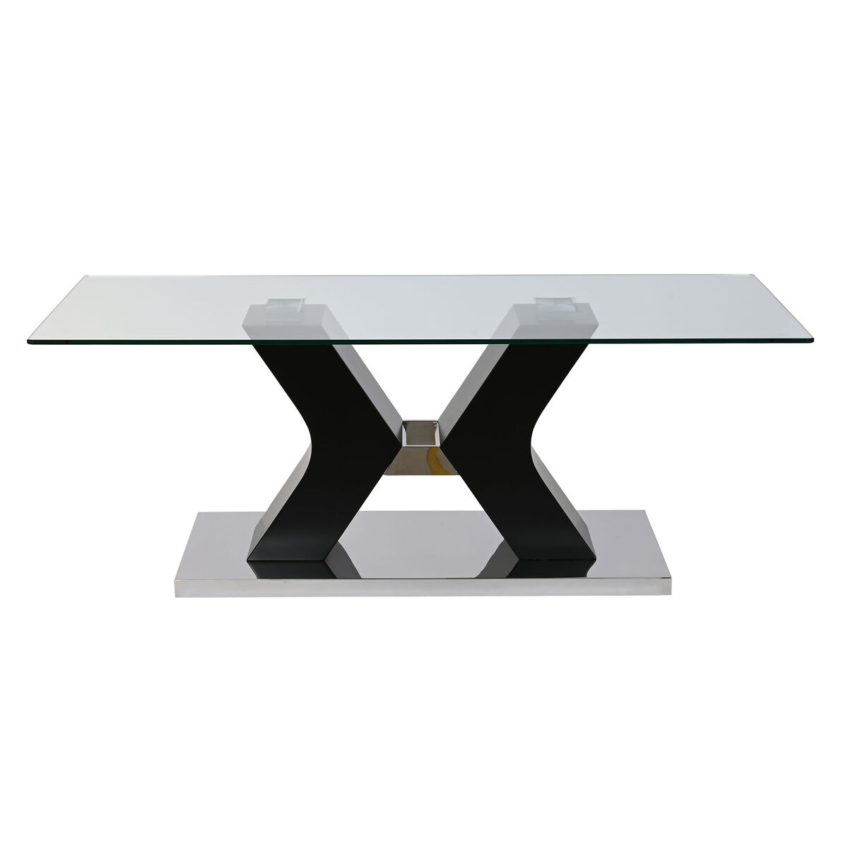 Soffbord DKD Home Decor Trä 120 x 60 x 45 cm Härdat glas Trä MDF - 2