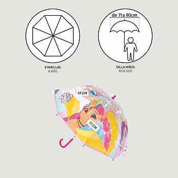 Paraply My Little Pony Multicolour Transparent