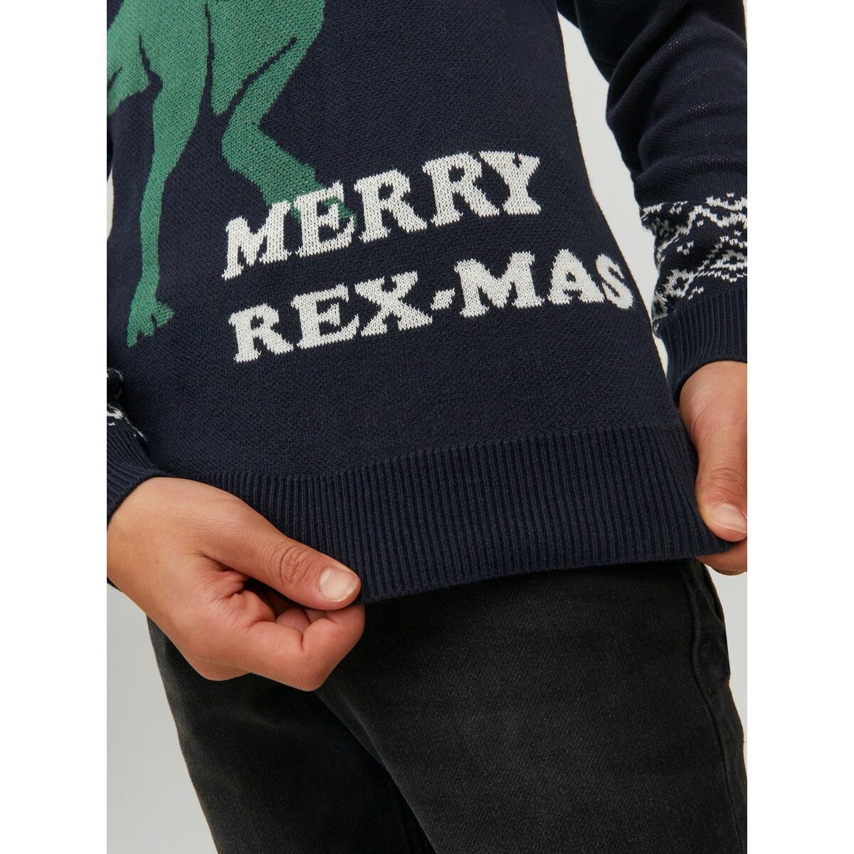 Tröja Unisex Jack & Jones T REX Marinblå - 10