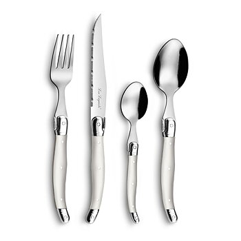 Bestickset Lou Laguiole Rustic 24 Delar Dvobarvna Metall