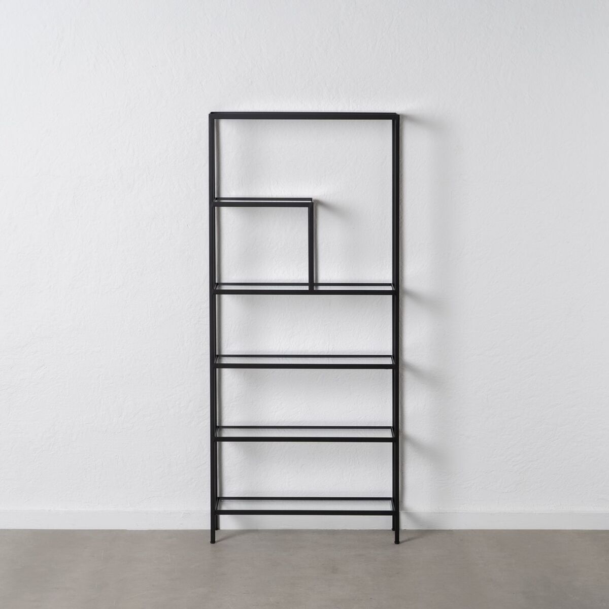 Bokhylla Svart Glas Järn 70 x 23 x 161 cm - 7