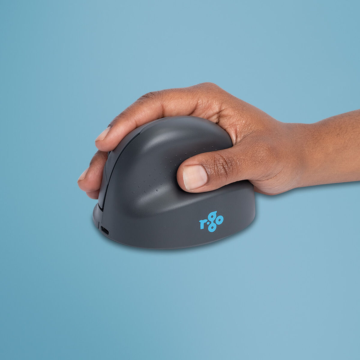 Optisk Mus Ergonomisk R-Go RGOHEBAMRWL Grå 1750 dpi - 6
