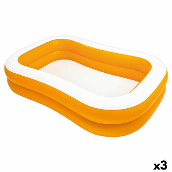 Upplåsbar bassäng Intex Mandarin Orange 600 L 229 x 48 x 152 cm (3 antal)