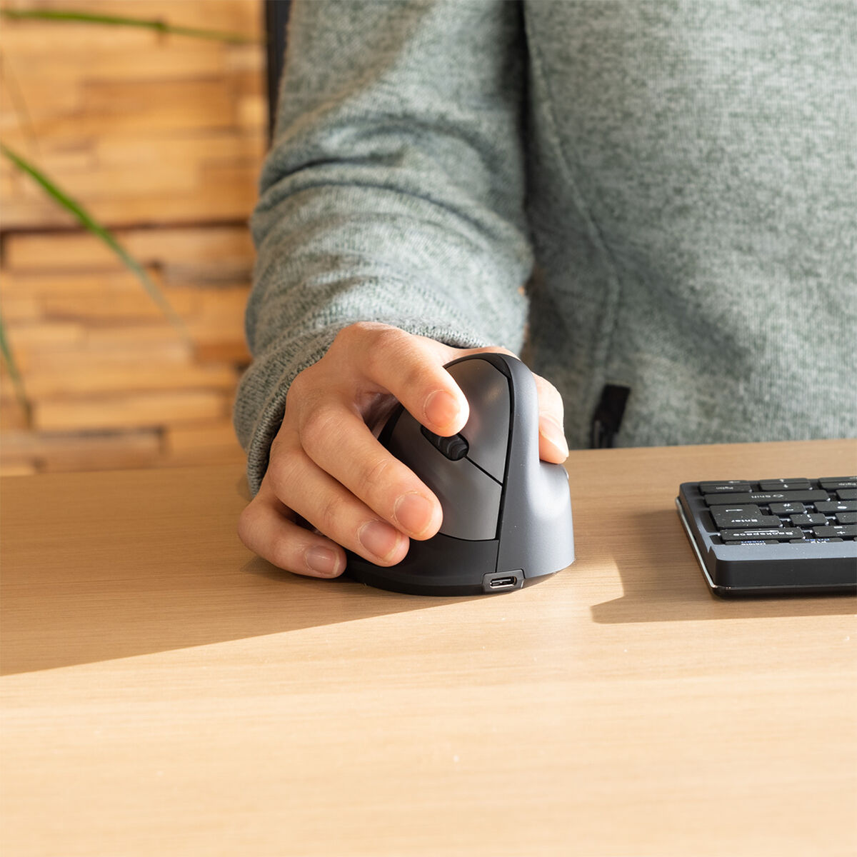 Optisk Mus Ergonomisk R-Go RGOHEWL Svart - 5