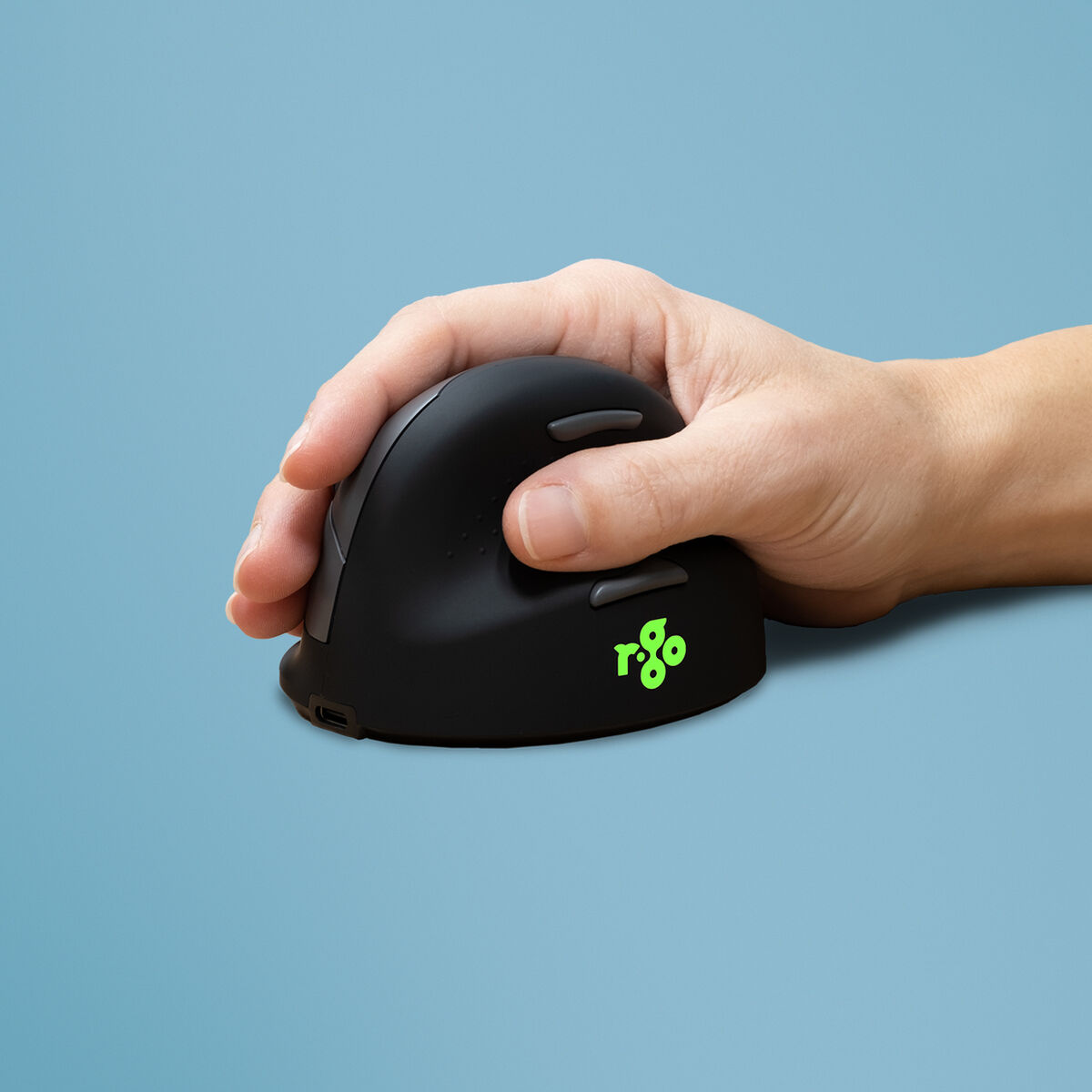 Optisk Mus Ergonomisk R-Go RGOHEWL Svart - 6