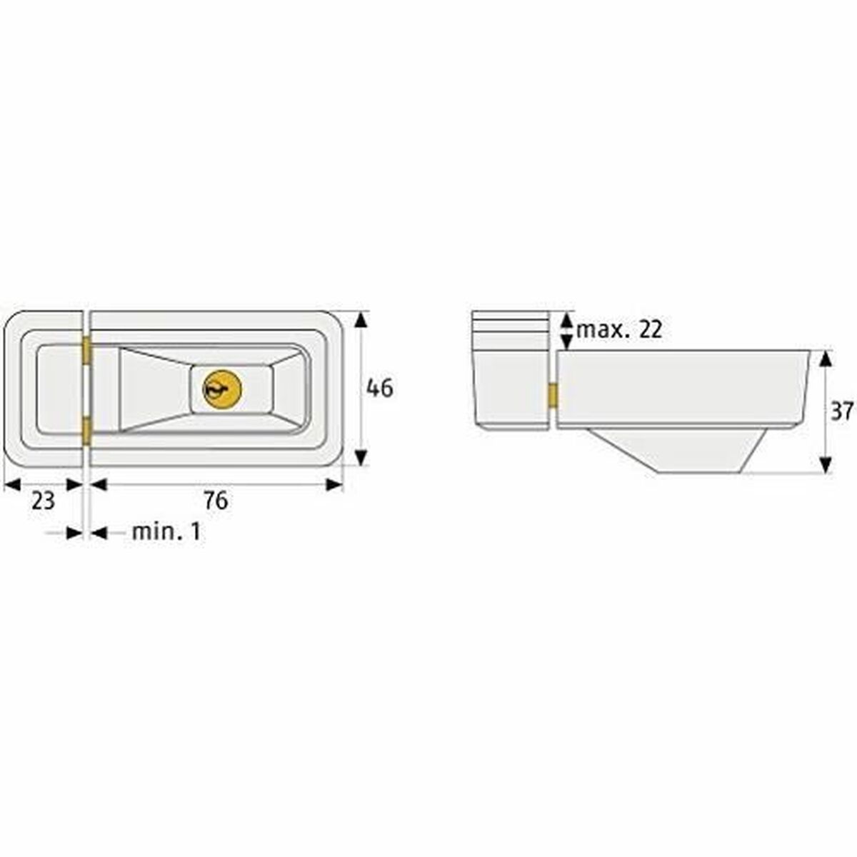 Hänglås med nyckel ABUS Metall - 3