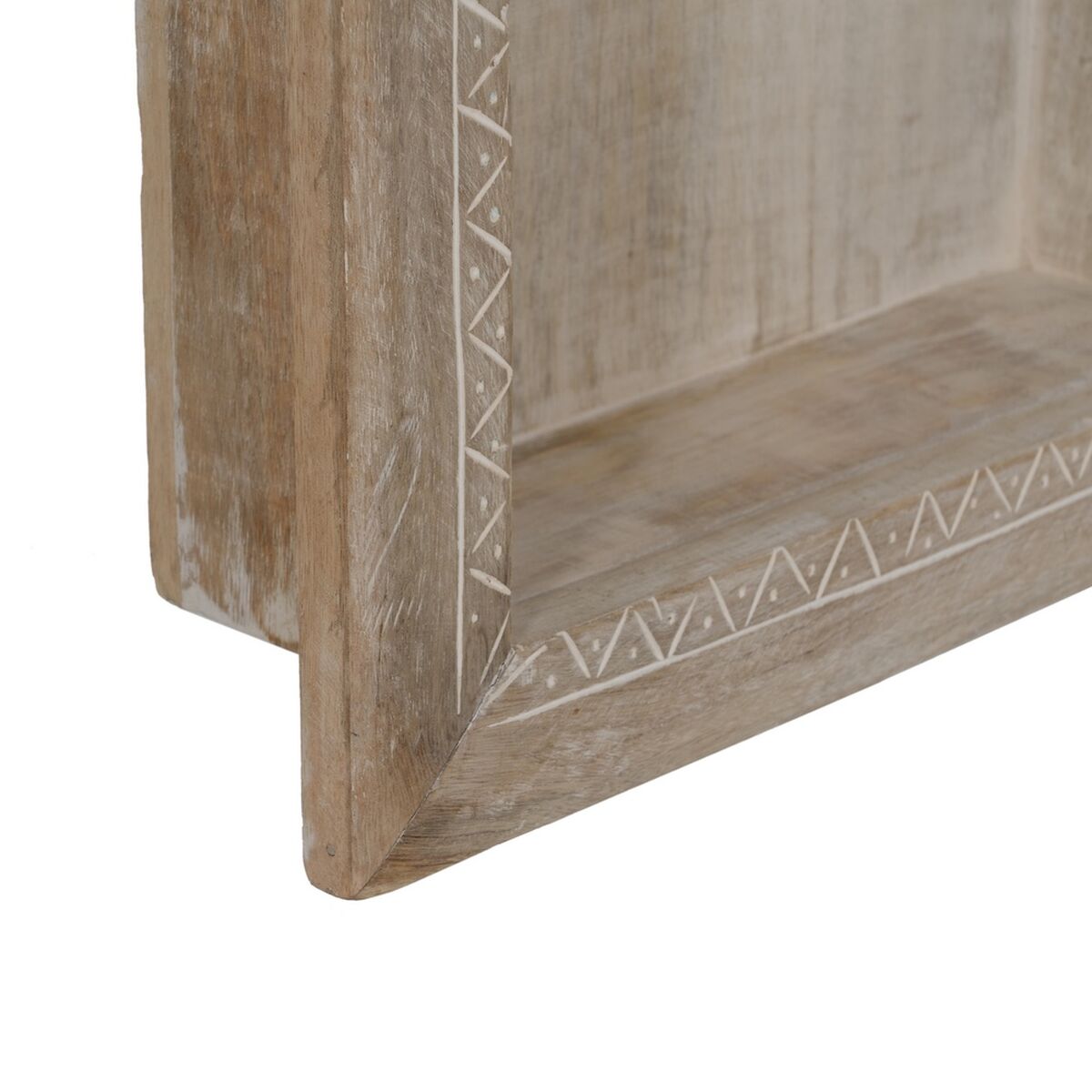 Bokhylla Vit Naturell Mangoträ 40,6 x 10,2 x 61 cm - 8