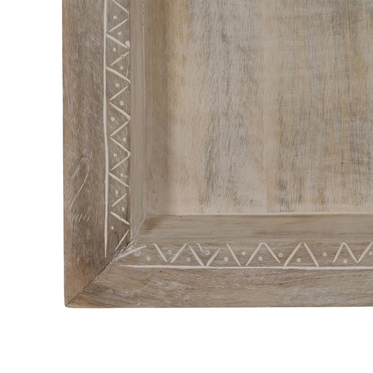 Bokhylla Vit Naturell Mangoträ 40,6 x 10,2 x 61 cm - 4