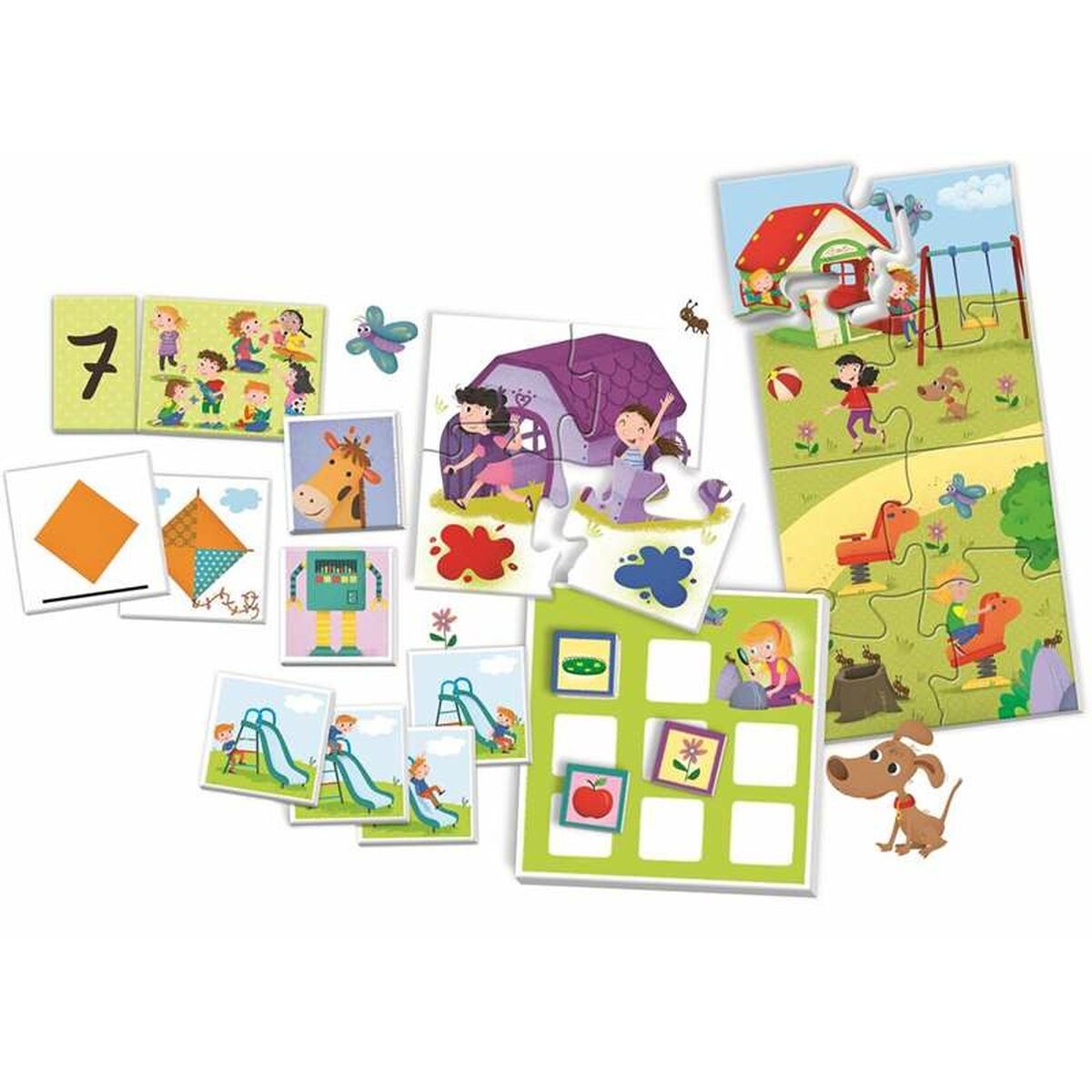 Set med 8 Brädspel Clementoni 65600 37 x 28,1 x 5,5 cm